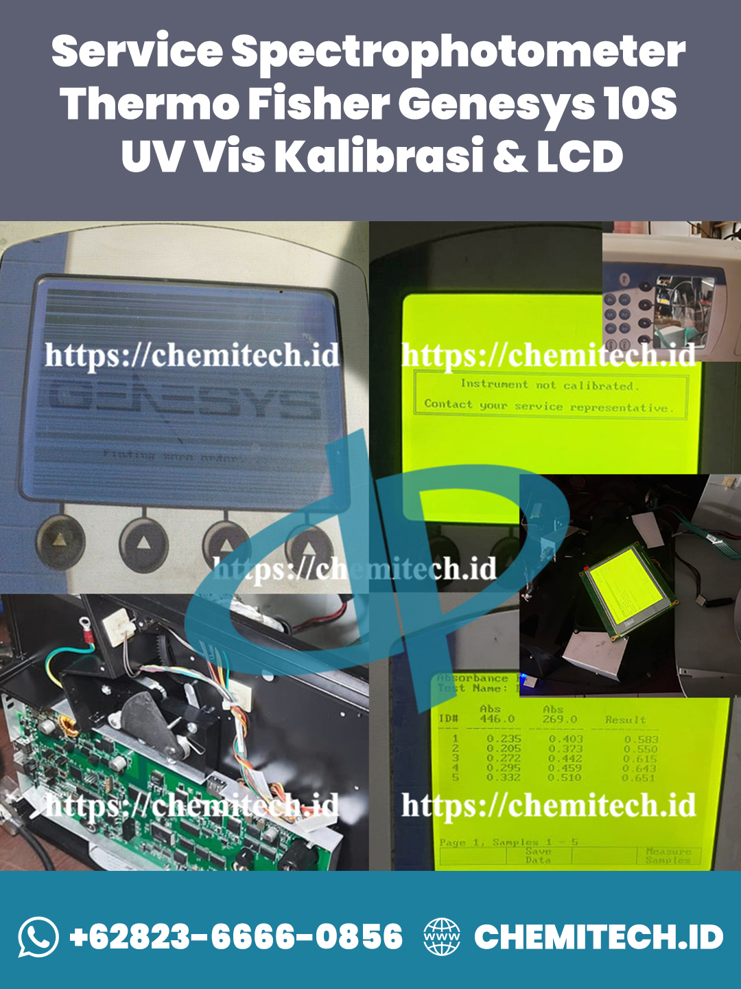 Web Stories - Service Genesys 10S UV Vis Kalibrasi LCD