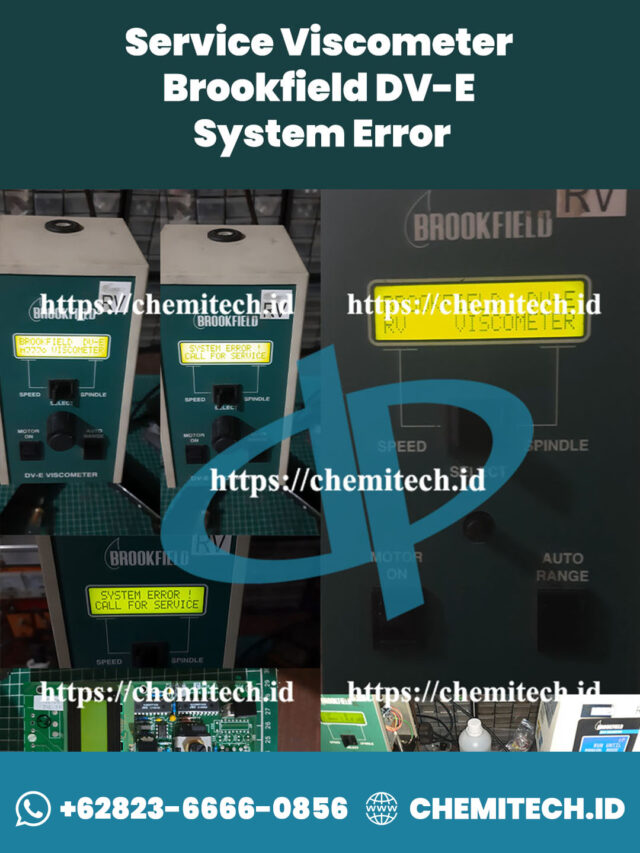 Repair Viscometer Brookfield DV-E RV System Error