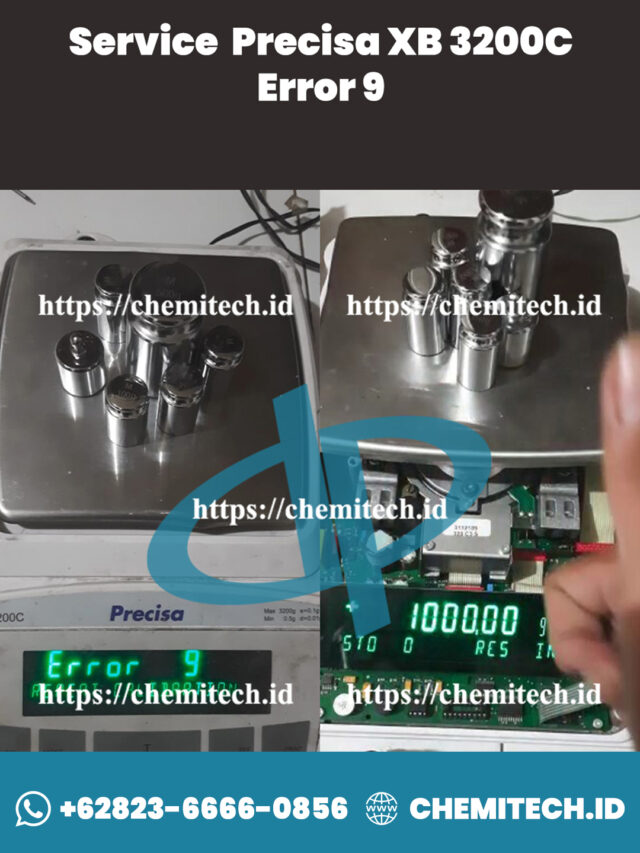 Repair Precisa XB 3200C Tidak Dapat Kalibrasi Error 9