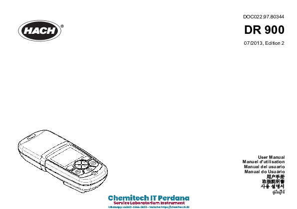 User Manual Hach DR900 Colorimeter DR900 Series.pdf