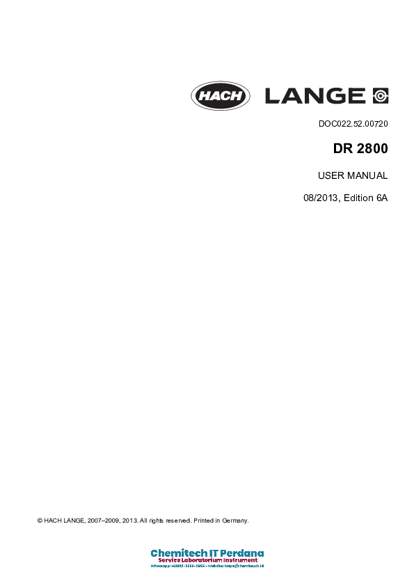 User Manual Spectrophotometer Hach DR2800.pdf